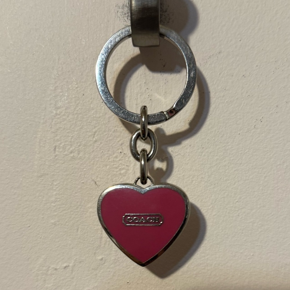 Coach locket keychain